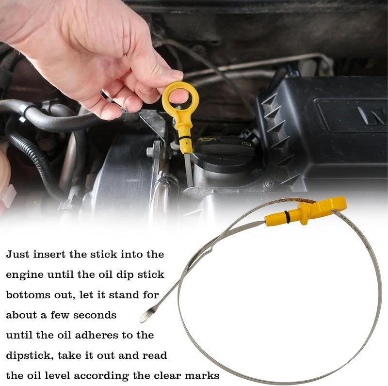 FBLOWMOD 4892121AA Engine Oil Dipstick Indicator, Compatible with Chrysler Sebring 2007-2010 Dodge Avenger 2008-2010 Dodge Journey 2009-2010 Engine Oil Fluid Level Dip Stick Replace 4892121AA - Image 5